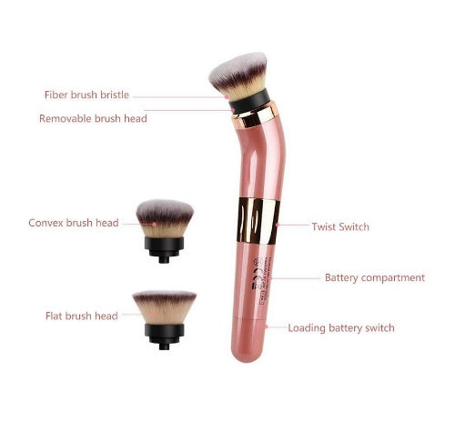 Electric Makeup Brush – Flawless Application Tool with Replaceable Heads