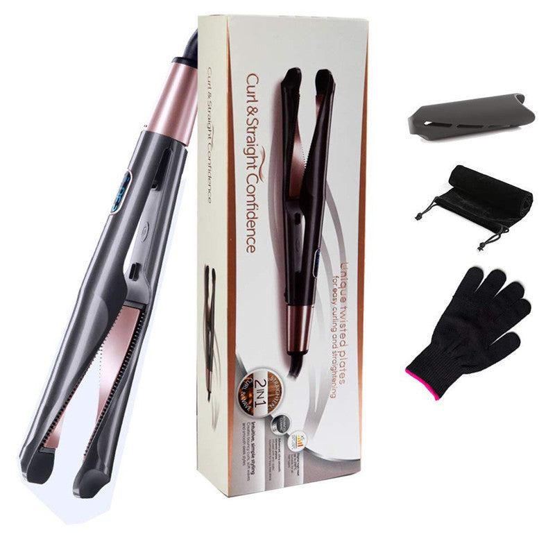 2-in-1 Tourmaline Ceramic Hair Straightener & Curler