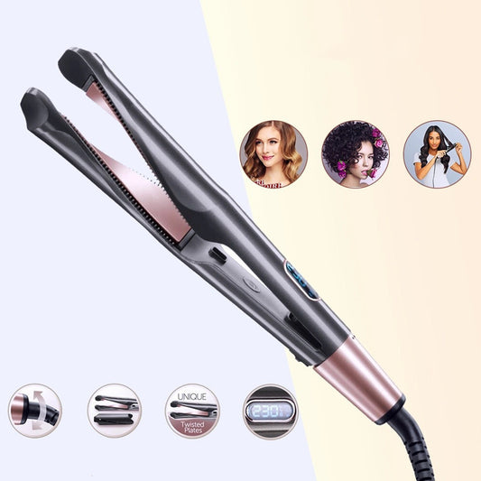 2-in-1 Tourmaline Ceramic Hair Straightener & Curler