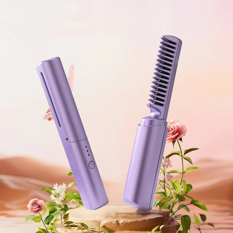 Professional Wireless Hair Straightener & Curler – Style Anywhere!