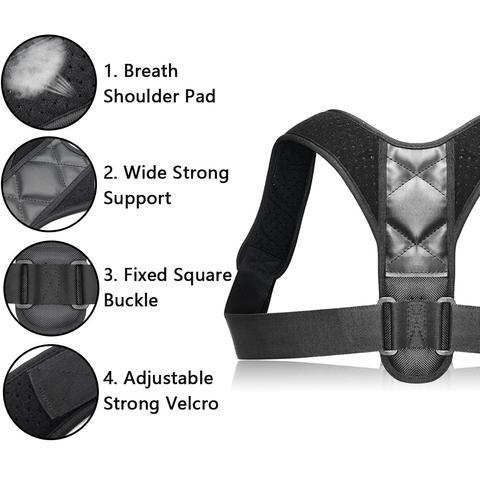 Adjustable Posture Corrector & Back Support Brace