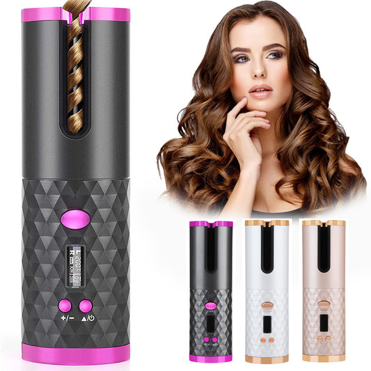 Rechargeable Automatic Hair Curler – Cordless & Effortless Styling