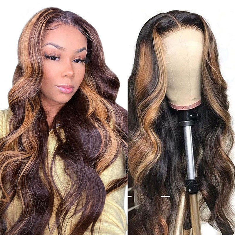 Women's Fashion Foreign Trade Wig – Long Curly Hair with Long Bangs